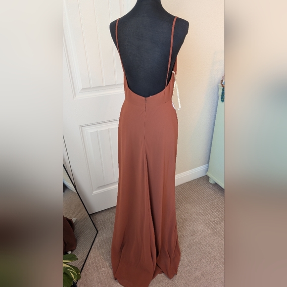 Jenny Yoo Shoshanna Mauve Copper Evening Gown - Picture 13 of 16